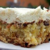 PINEAPPLE PECAN CAKE WITH CREAME CHEESE FROSTING