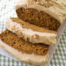 Pumpkin Bread with Pumpkin Buttercream Frosting