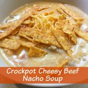 Crockpot Cheesy Beef Nacho Soup