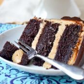 Fudgy Chocolate Peanut Butter Cake