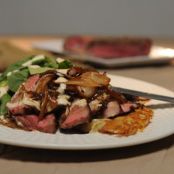 Warm Steak House Salad with Blue Cheese Dressing