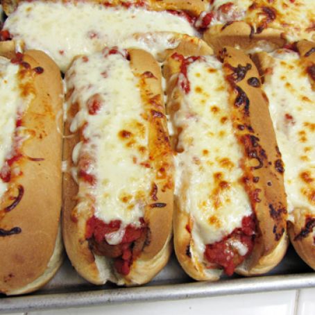 Oven Baked Meatball Sandwiches - Home Cooking Memories