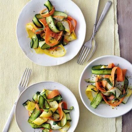 Summer Squash & Carrot Ribbons