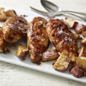 BBQ Roasted Chicken & Parmesan Potatoes