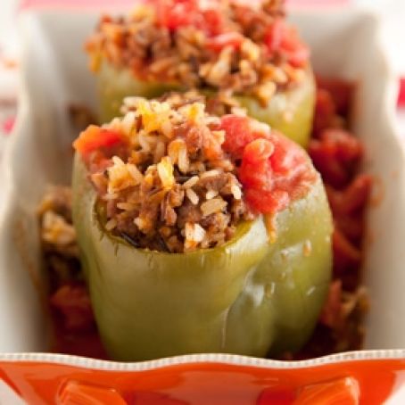 Paula and Diana's Slow Cooker Stuffed Green Peppers