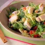 Halibut and Chickpea Salad