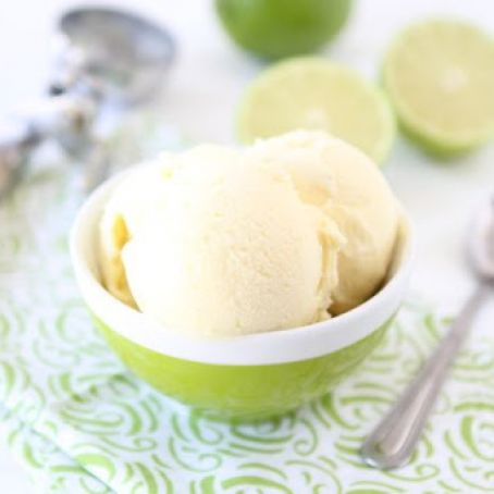 Lime and Coconut Ice Cream