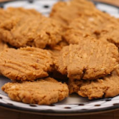 Sugar/gluten free peanut butter cookies