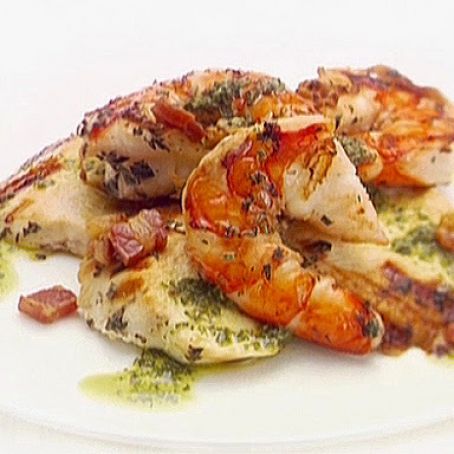 Chicken and Shrimp with Pancetta Chimichurri - Giada de Laurentiis