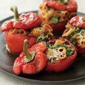 Roasted-Pepper-Pasta-Stuffed Peppers