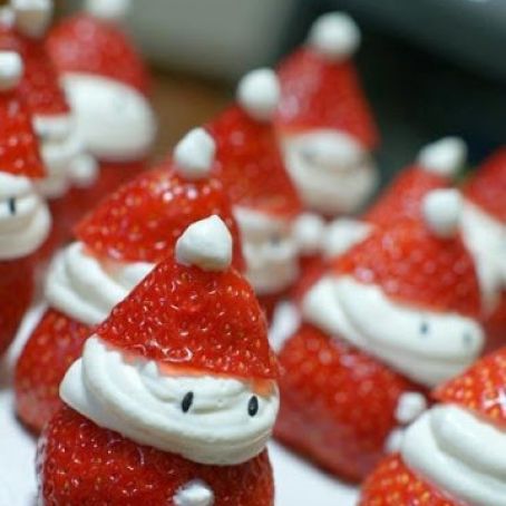 Strawberry Snowmen