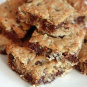 Toasted Coconut Caramel Blondies