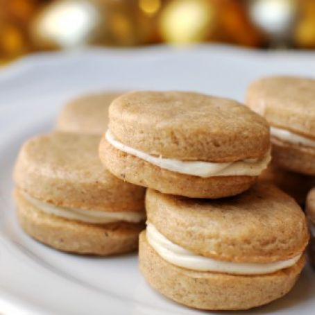 Eggnog Cream Sandwich Cookies