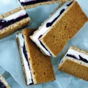 LEMON & BLUEBERRY ICE CREAM SANDWICHES