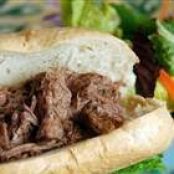Slow Cooker Italian Beef for Sandwiches