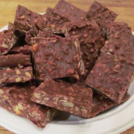 Oatmeal Chocolate Peanut Butter No-Bake Candy Bars