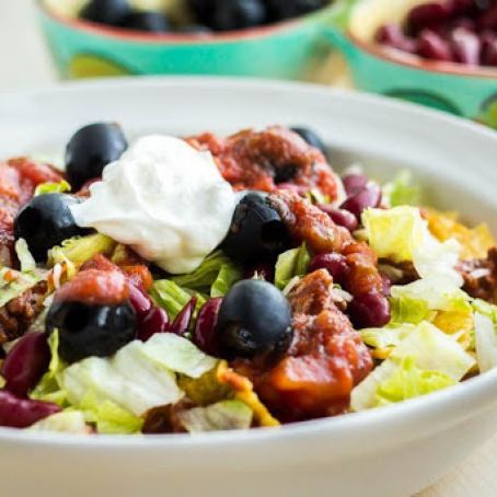 Trainwreck Crock Pot Taco Salad