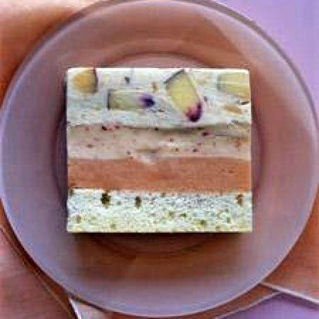 Peaches-and-Cream Ice Cream Cake