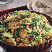 Brussels Sprouts Salad with Maple-lemon vinaigrette
