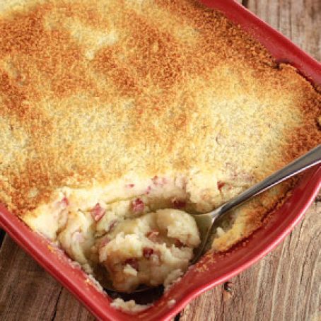 Baked Mashed Potatoes with Pancetta