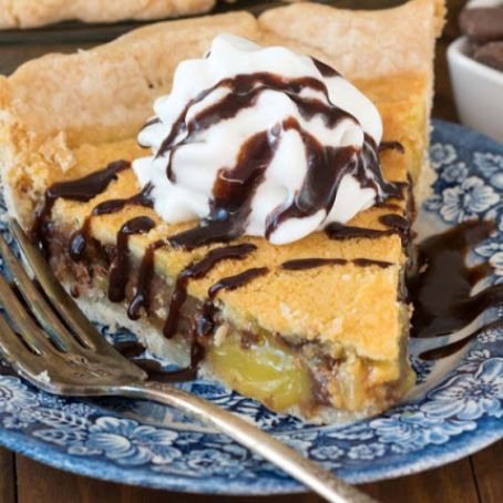 Chocolate Chip Chess Pie