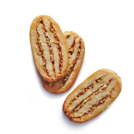 Peachy Pistachio Icebox Cookies