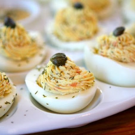 Deviled Eggs Smoked Salmon