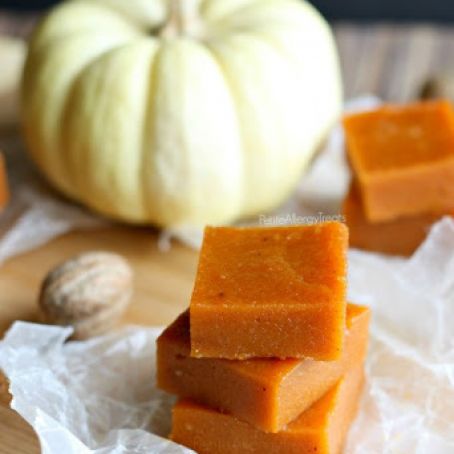 Dairy Free Pumpkin Spice Fudge (DAIRY FREE GLUTEN FREE NUT FREE)