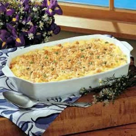 Scrambled Ham & Egg Casserole  (overnight)