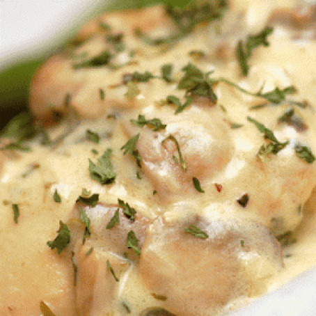 Chicken Breasts with Mushrooms & Cream