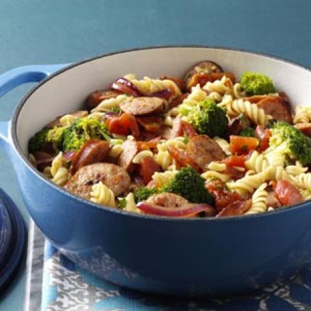 Pasta & Broccoli Sausage Simmer Recipe