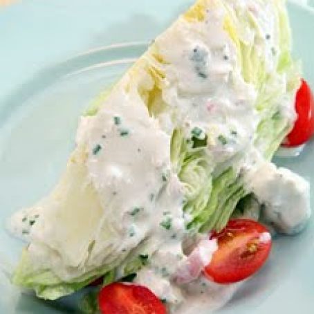 Iceberg Wedges with Buttermilk Blue Cheese Dressing