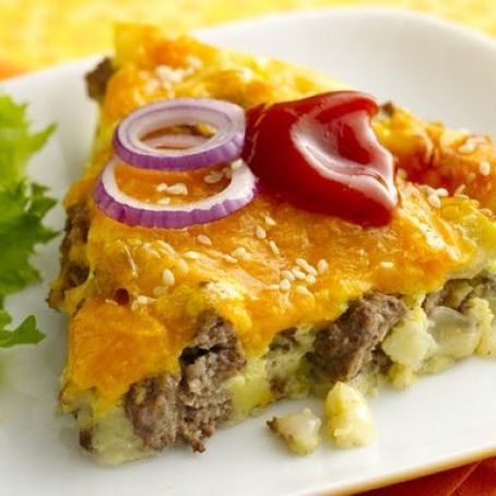 Impossible Cheesburger Pie