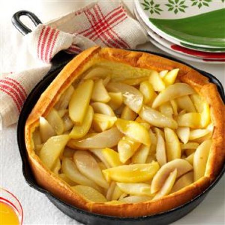 Apple-Pear Puff Pancake Recipe