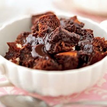 Double-Fudge Bread Pudding