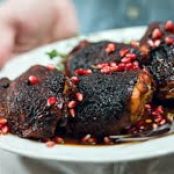 Chile-Pomegranate Chicken Thighs