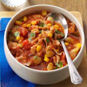 Southwestern chicken & lima bean stew