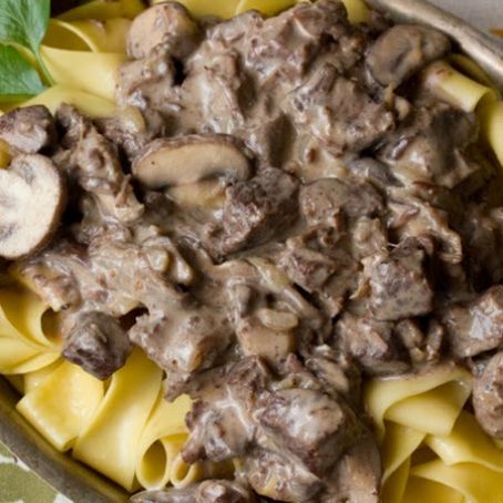 Braised Beef Stroganoff