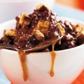 Chocolate Candy Bar Bread Pudding
