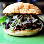 Pork Sandwiches with Cilantro-Jalapeno Slaw