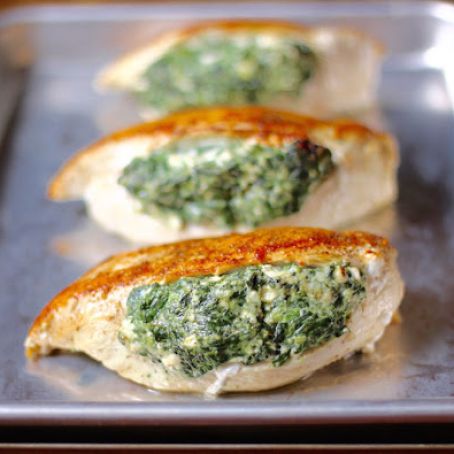 Spinach Stuffed Chicken Breasts