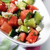Cucumber, Watermelon & Feta Salad