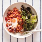 Spanish Rice with Ground Beef & Eggs