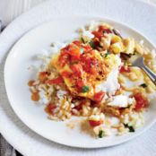 Cod with Fresh Tomato Sauce and Arborio Rice