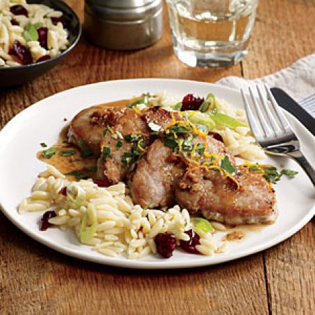 Pork Cutlets with Orange Gremolata