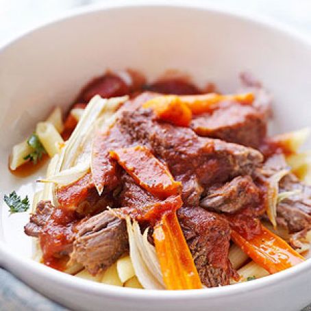 Italian Pot Roast with Pasta