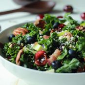 Cherry Summer Kale Salad w/Balsamic Vinaigrette