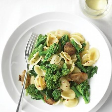Orecchiette with Chicken Sausage and Broccoli Rabe