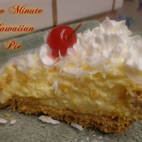 TWO MINUTE HAWAIIAN PIE