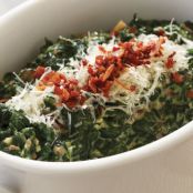 Creamed Spinach with Parmesan and Prosciutto